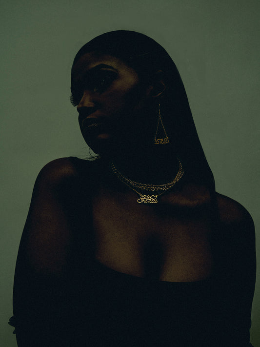 “Hayat and Warsame” Name Necklace with Hearts