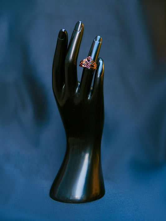 “Amal” Heart Crown Ring
